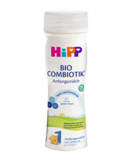 6 Packs of Premixed HiPP Stage 1 Combiotic Infant Milk Formula (6*200ml) - German Version